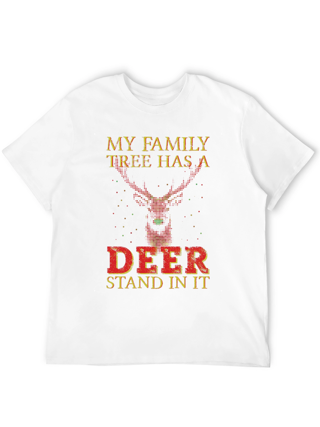 Funny Deer Family Tree Novelty T-Shirt