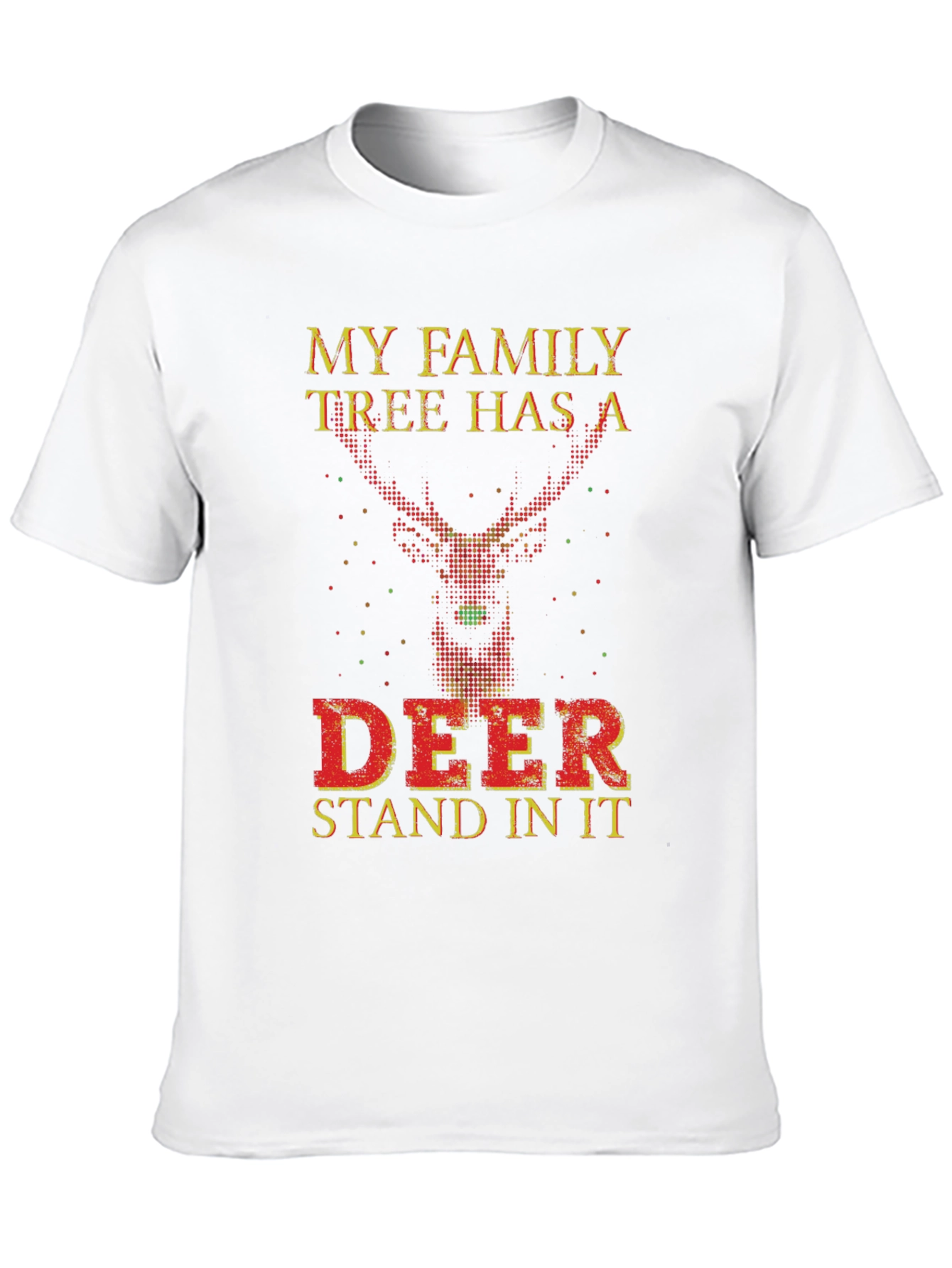 Funny Deer Family Tree Novelty T-Shirt