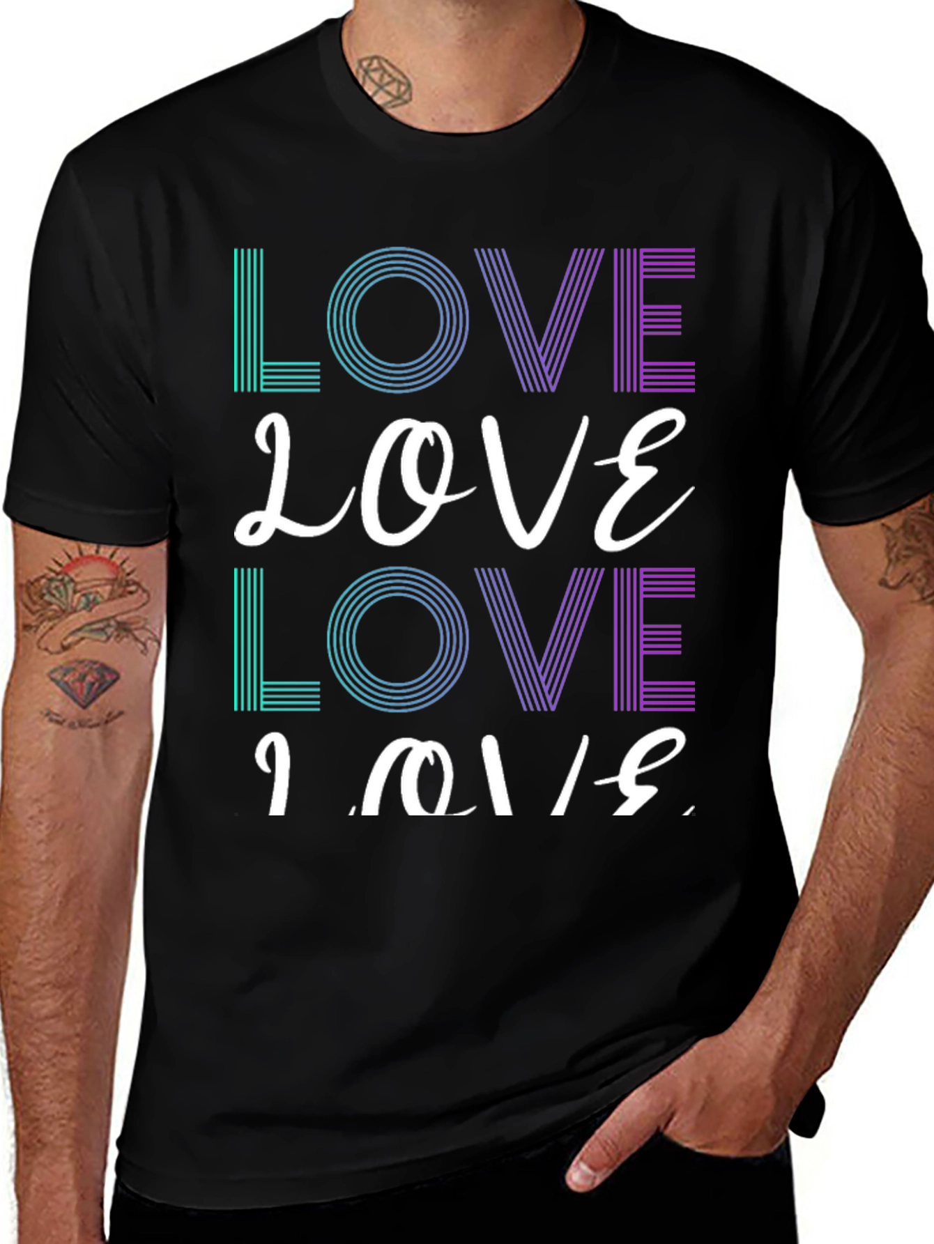LOVE Graphic Print Tee Shirt