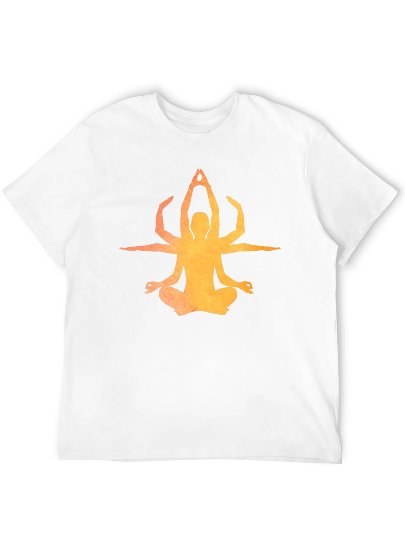 Meditative Chakra Yoga Graphic Tee - Black