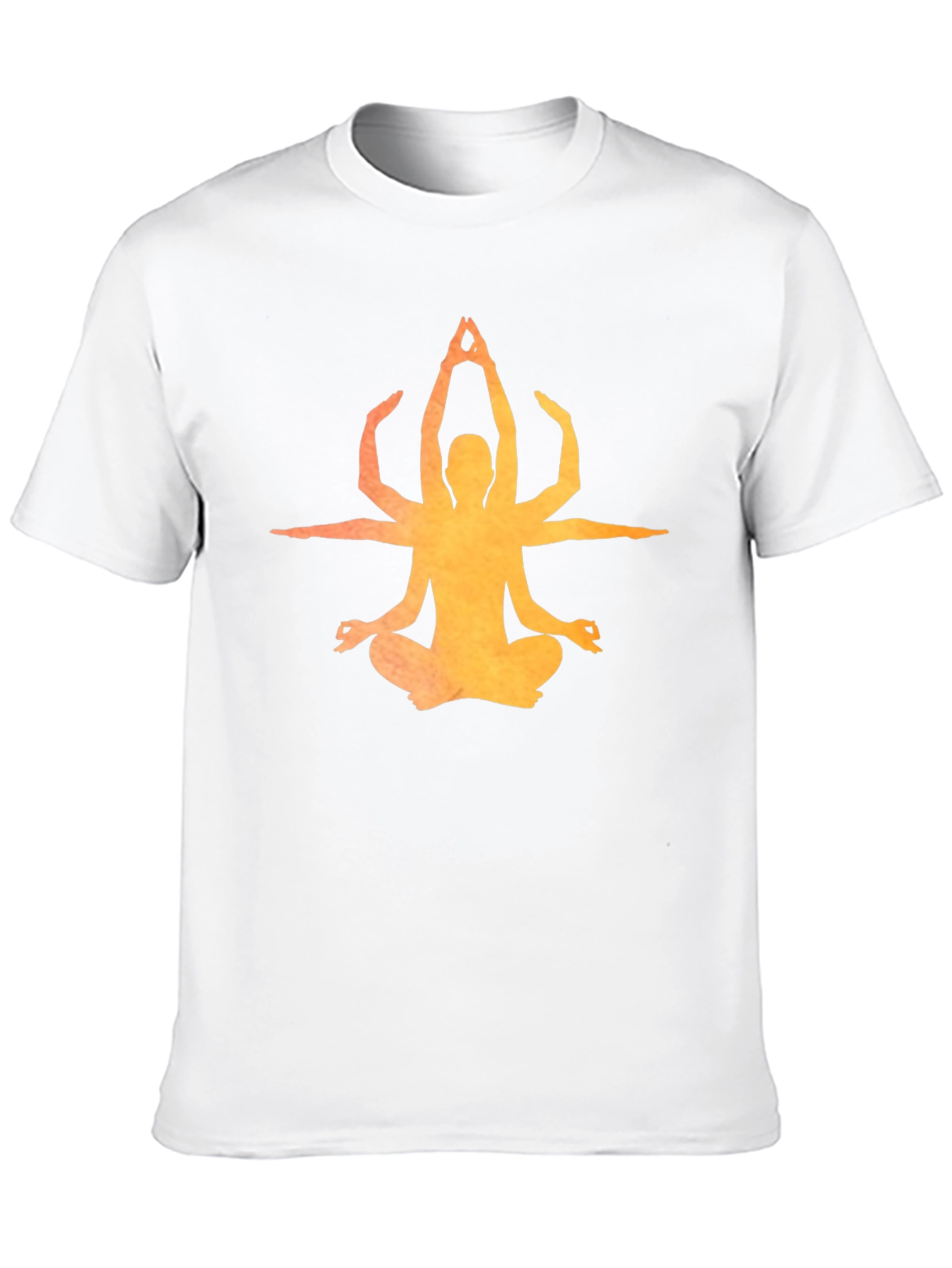 Meditative Chakra Yoga Graphic Tee - Black