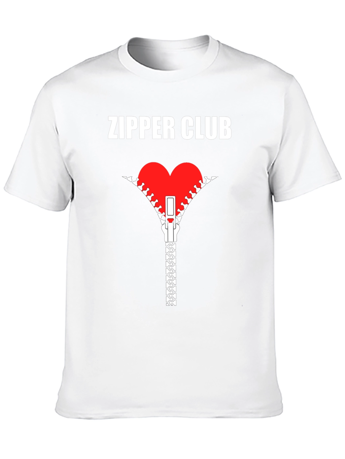Zipper Club Heart Graphic T-Shirt