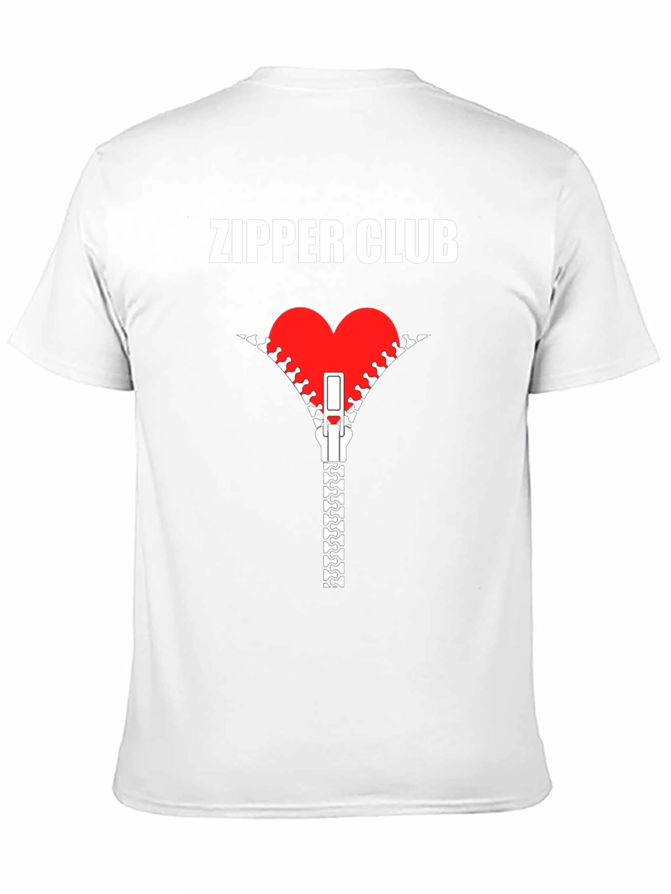 Zipper Club Heart Graphic T-Shirt