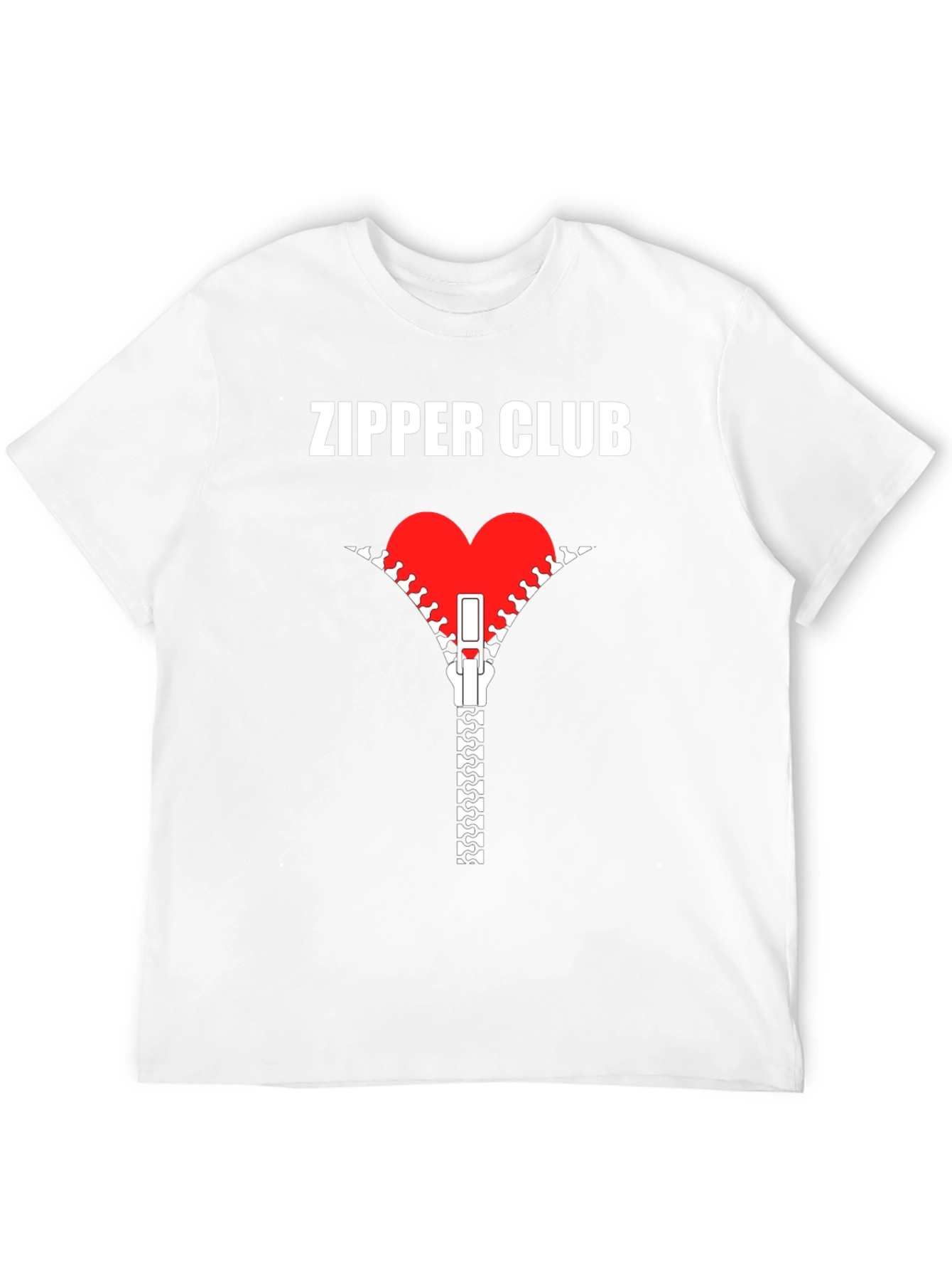 Zipper Club Heart Graphic T-Shirt