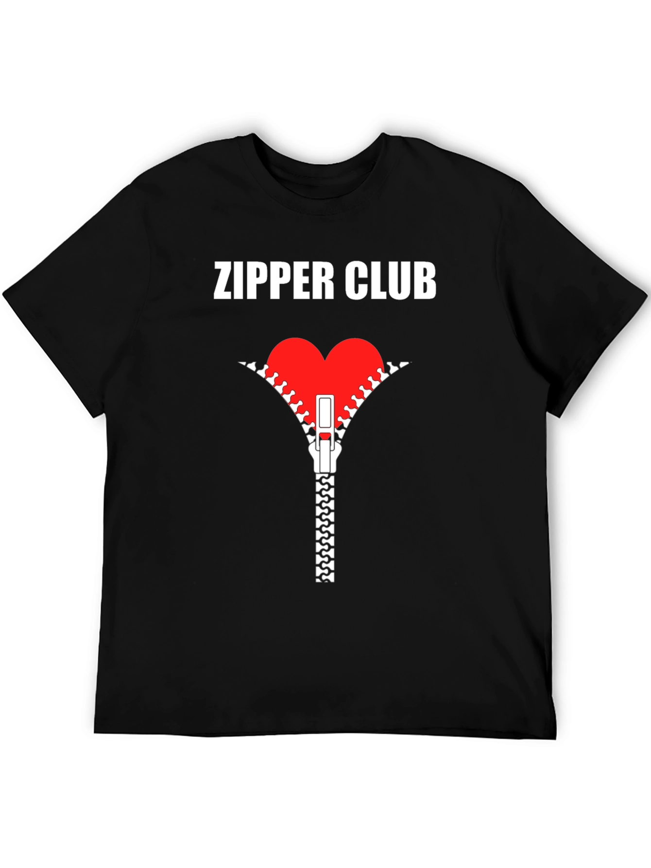 Zipper Club Heart Graphic T-Shirt