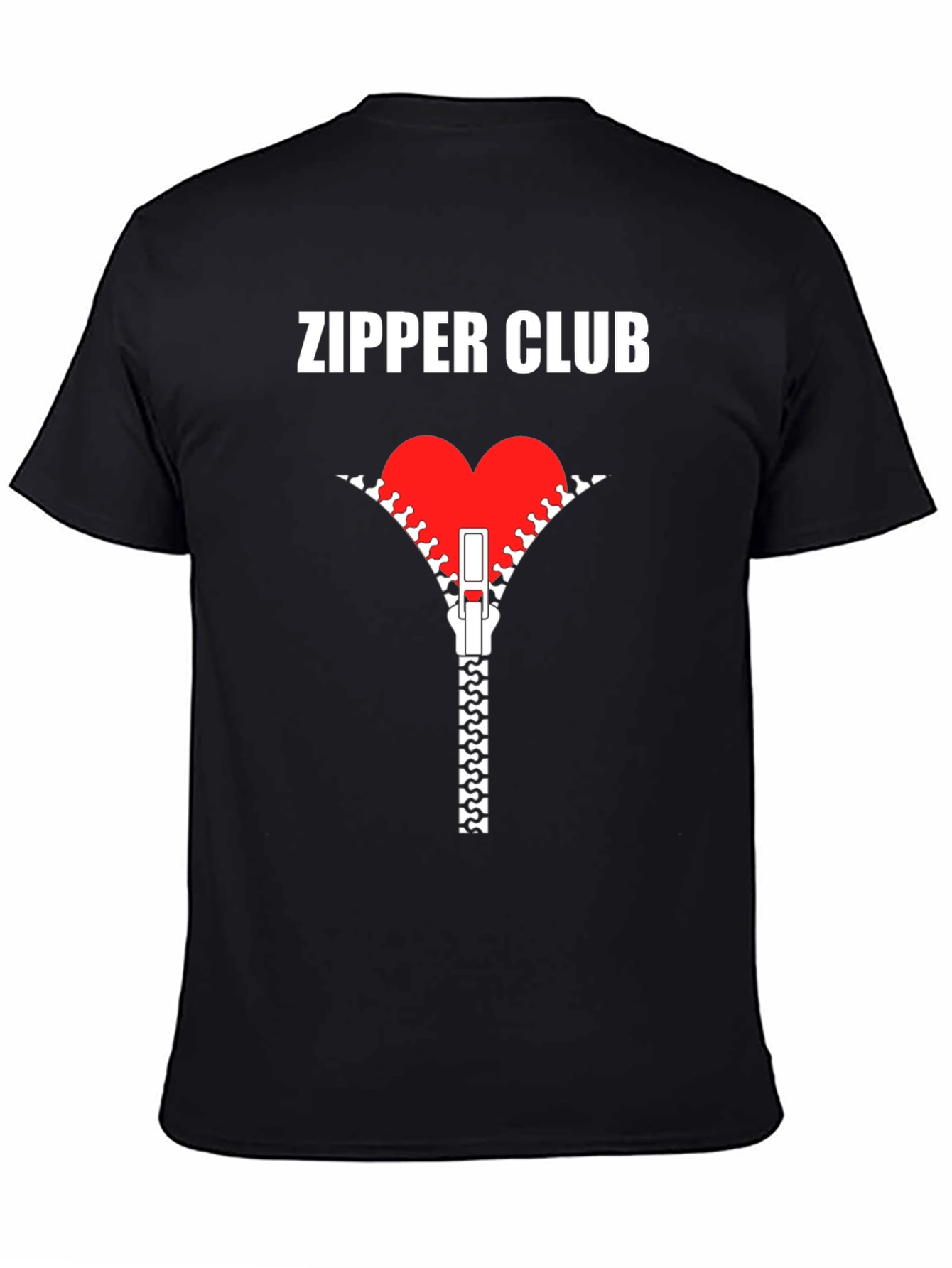 Zipper Club Heart Graphic T-Shirt