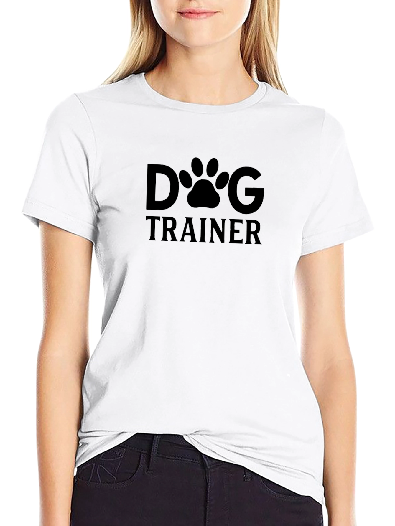 Dog Trainer Graphic T-Shirt - Black
