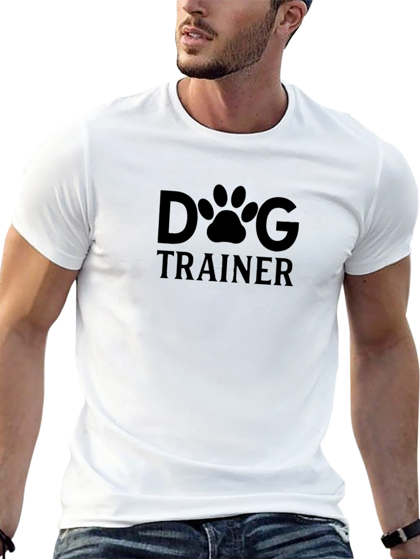 Dog Trainer Graphic T-Shirt - Black