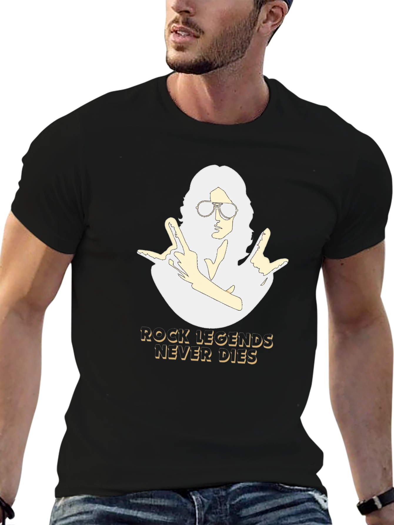 Rock Legends Never Die Graphic Tee