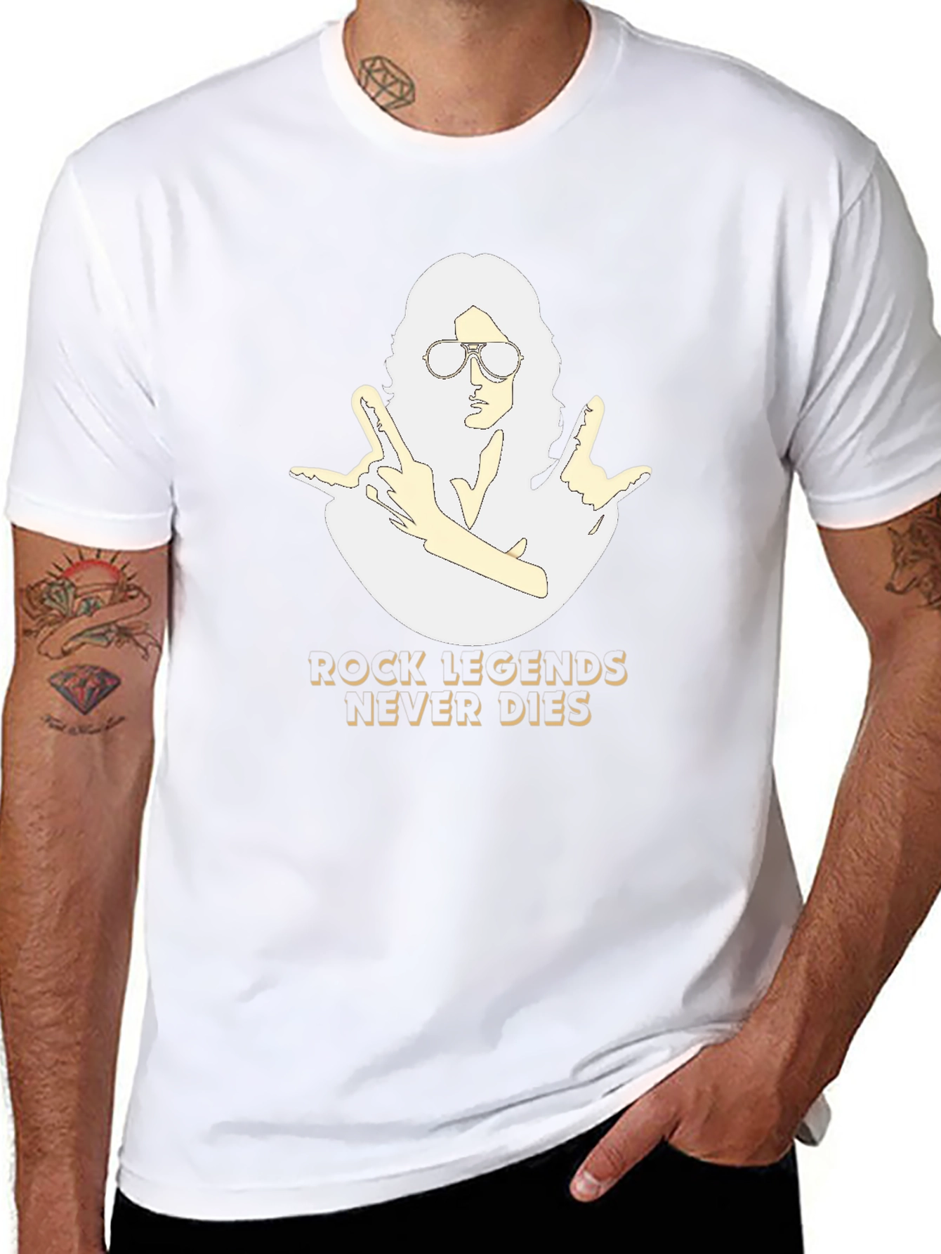 Rock Legends Never Die Graphic Tee