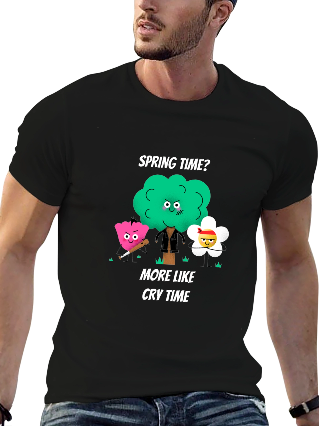 Spring Time Cry Time Graphic T-Shirt