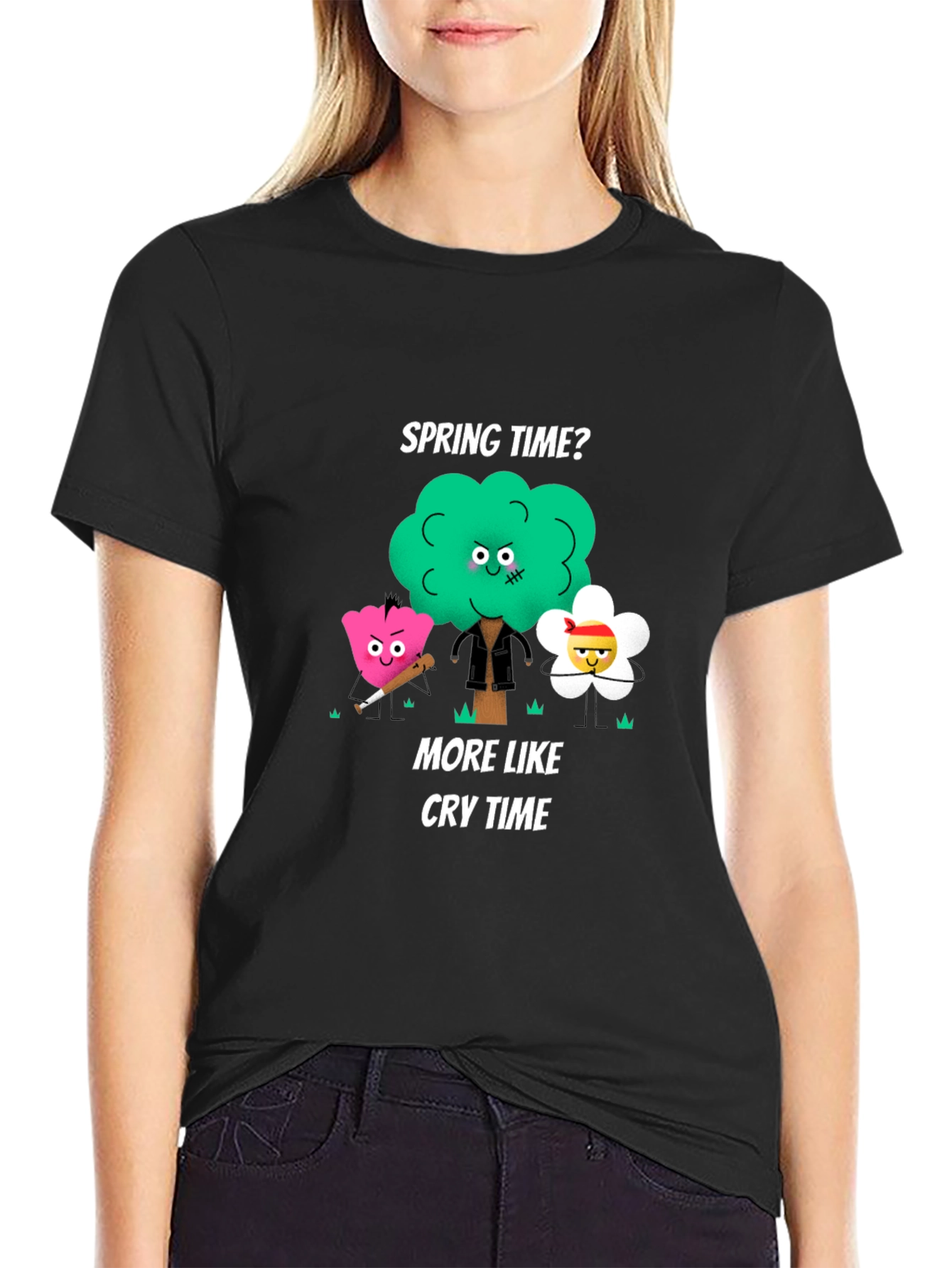Spring Time Cry Time Graphic T-Shirt