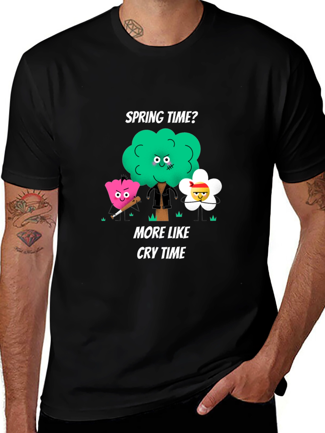 Spring Time Cry Time Graphic T-Shirt