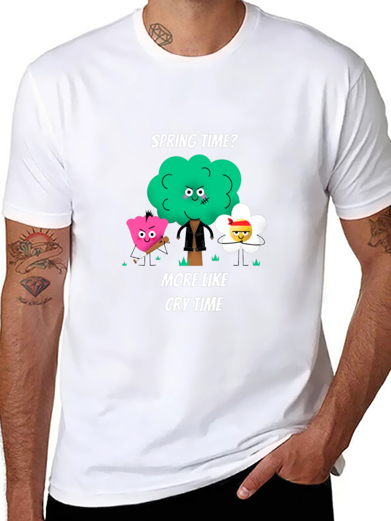 Spring Time Cry Time Graphic T-Shirt