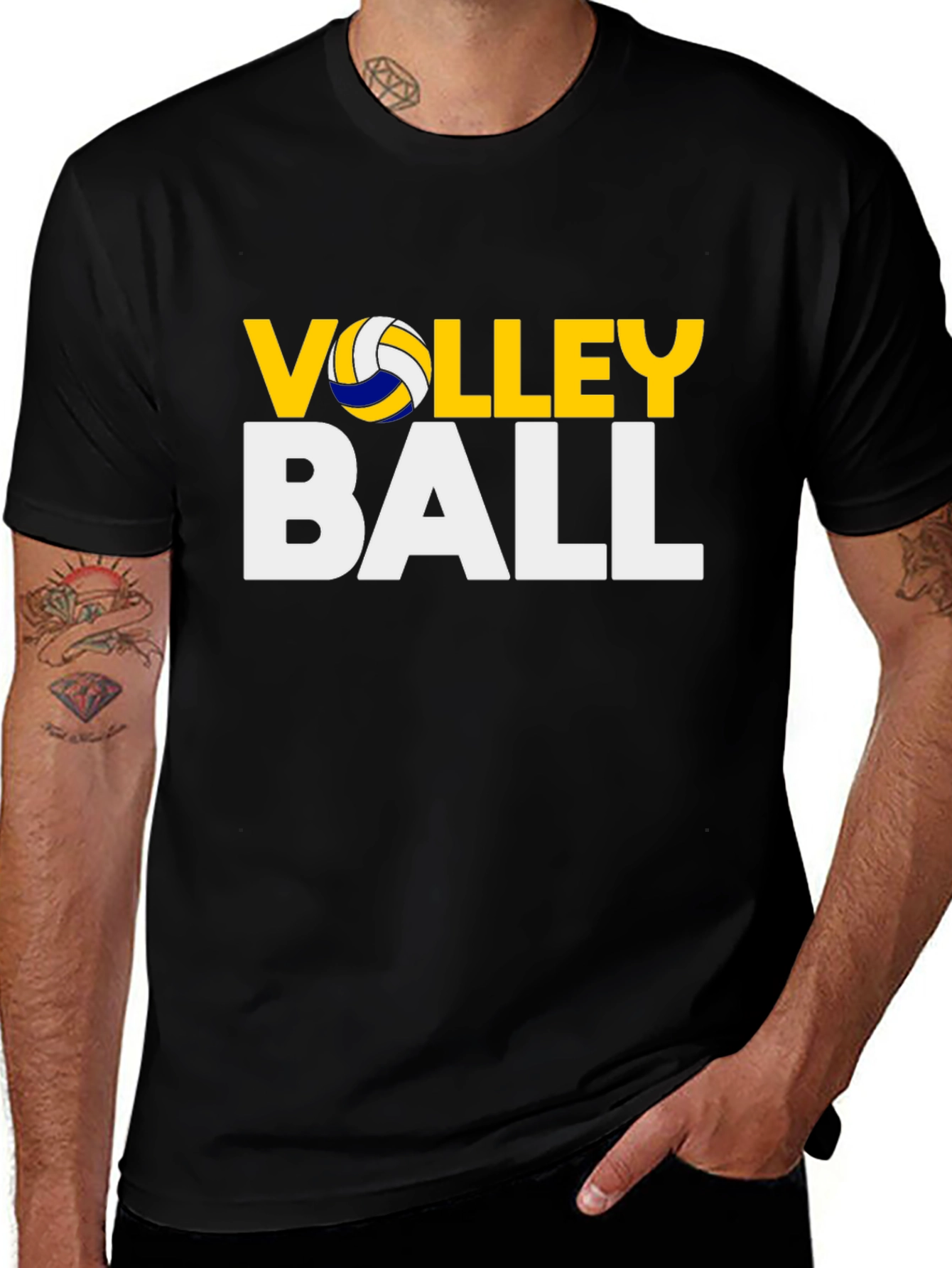 Volleyball Graphic Tee - Sporty Casual T-Shirt