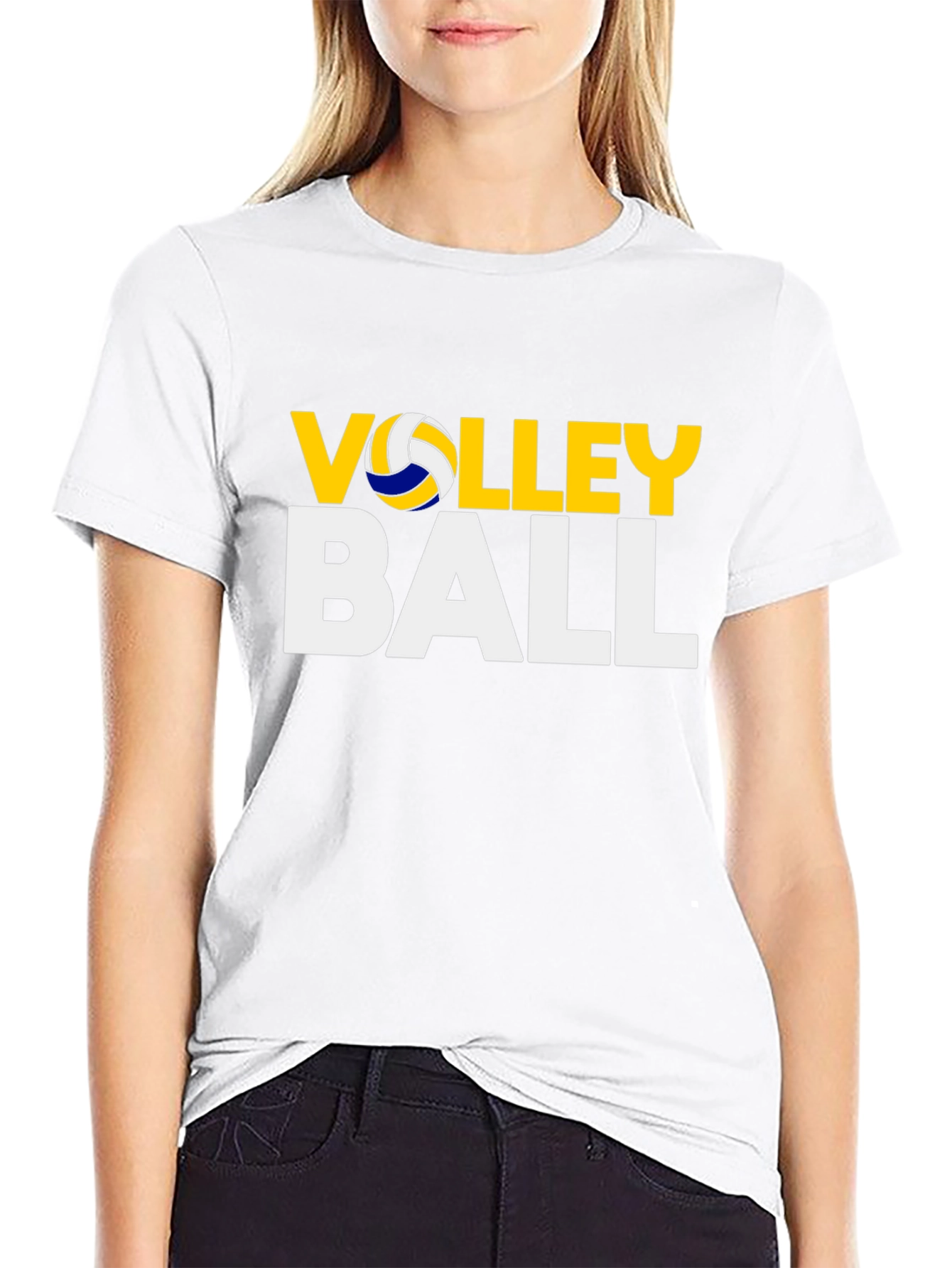 Volleyball Graphic Tee - Sporty Casual T-Shirt