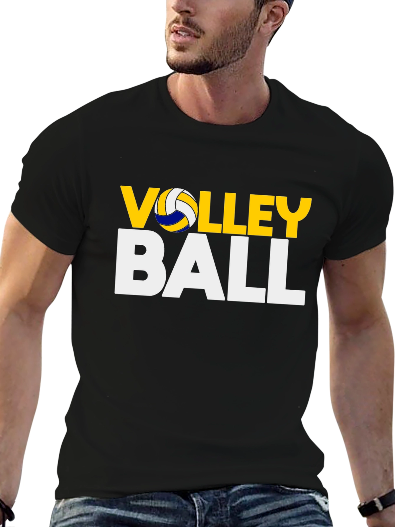 Volleyball Graphic Tee - Sporty Casual T-Shirt