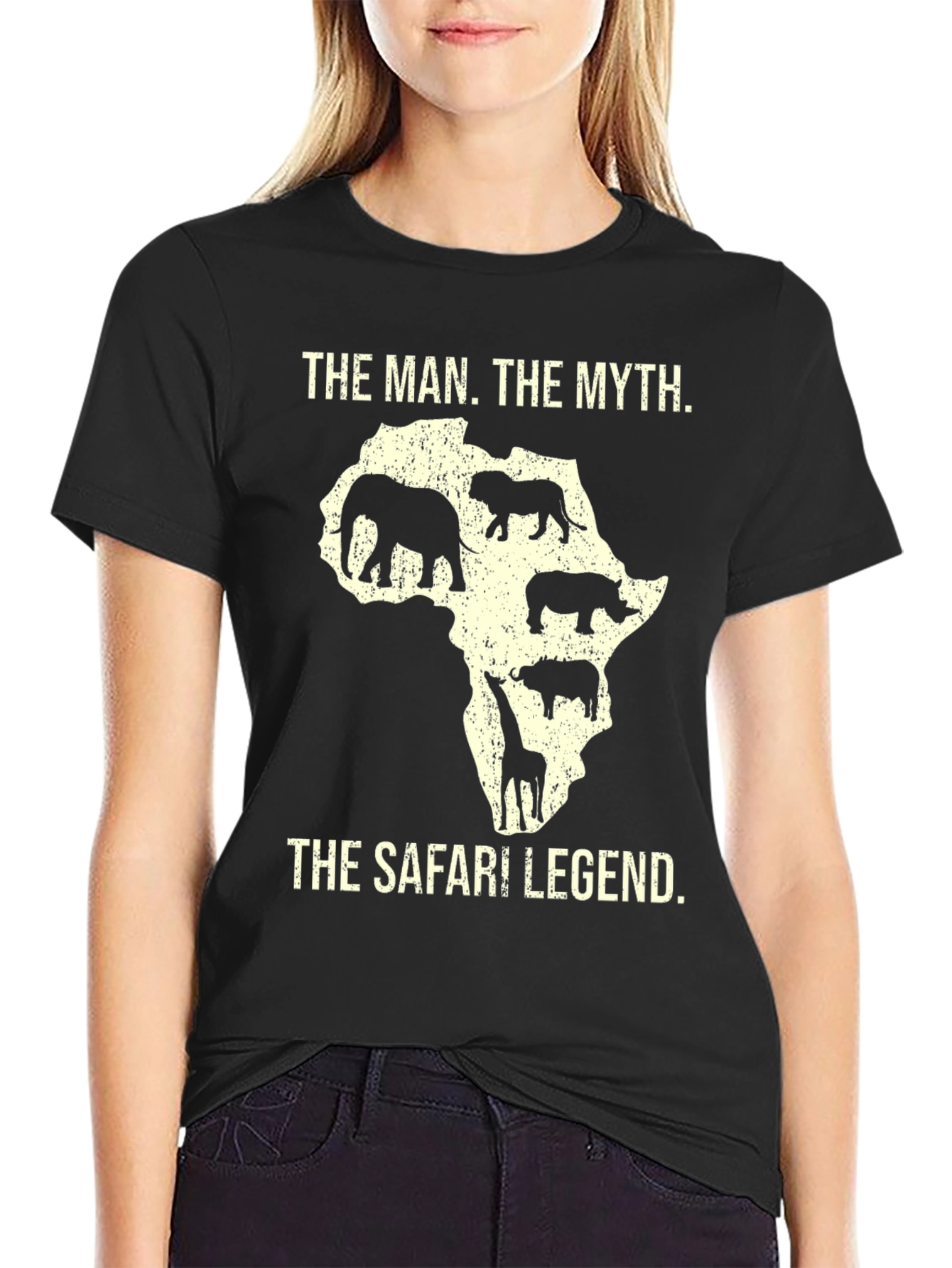 Safari Legend Graphic Tee - Wildlife Africa T-Shirt