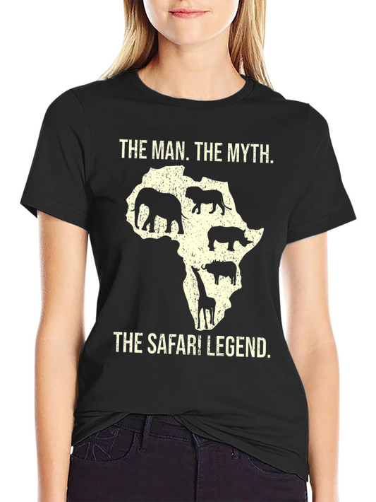 Safari Legend Graphic Tee - Wildlife Africa T-Shirt