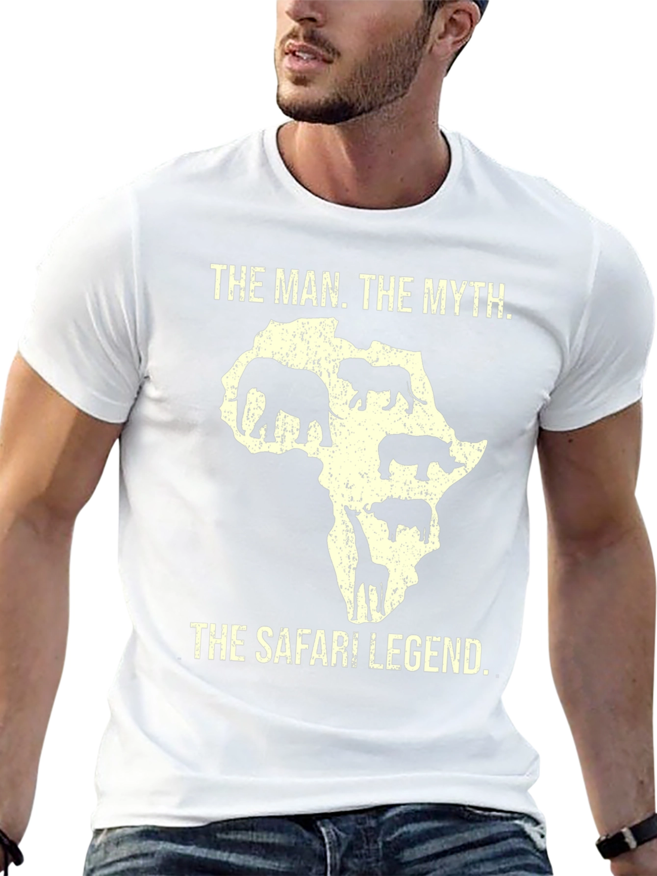 Safari Legend Graphic Tee - Wildlife Africa T-Shirt