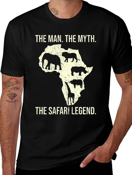 Safari Legend Graphic Tee - Wildlife Africa T-Shirt