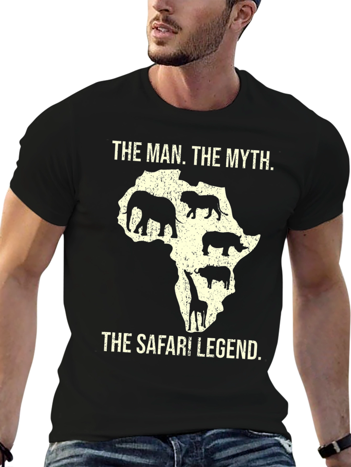Safari Legend Graphic Tee - Wildlife Africa T-Shirt