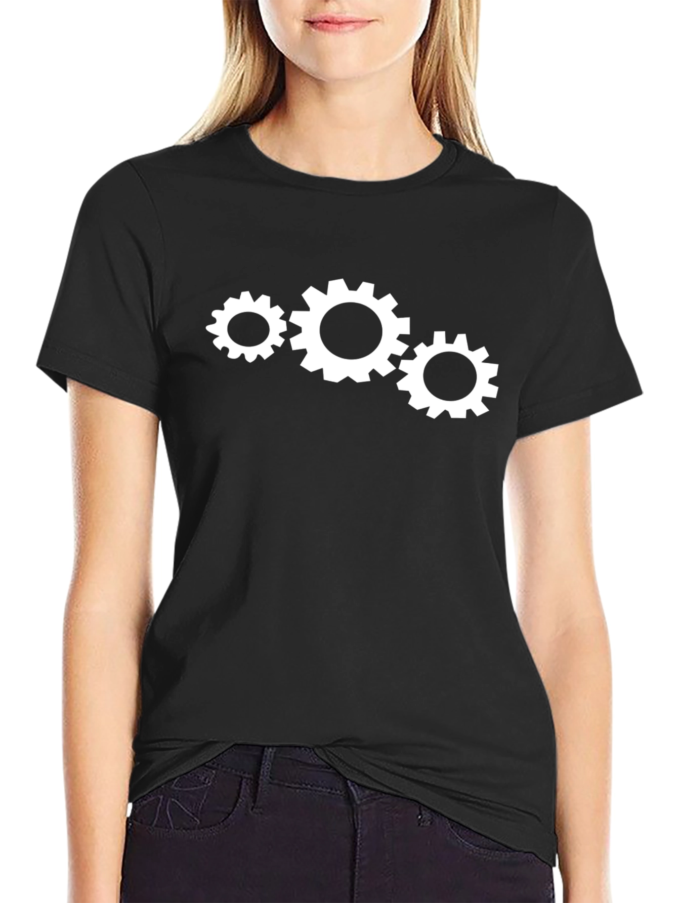 Gear Graphic Black T-Shirt