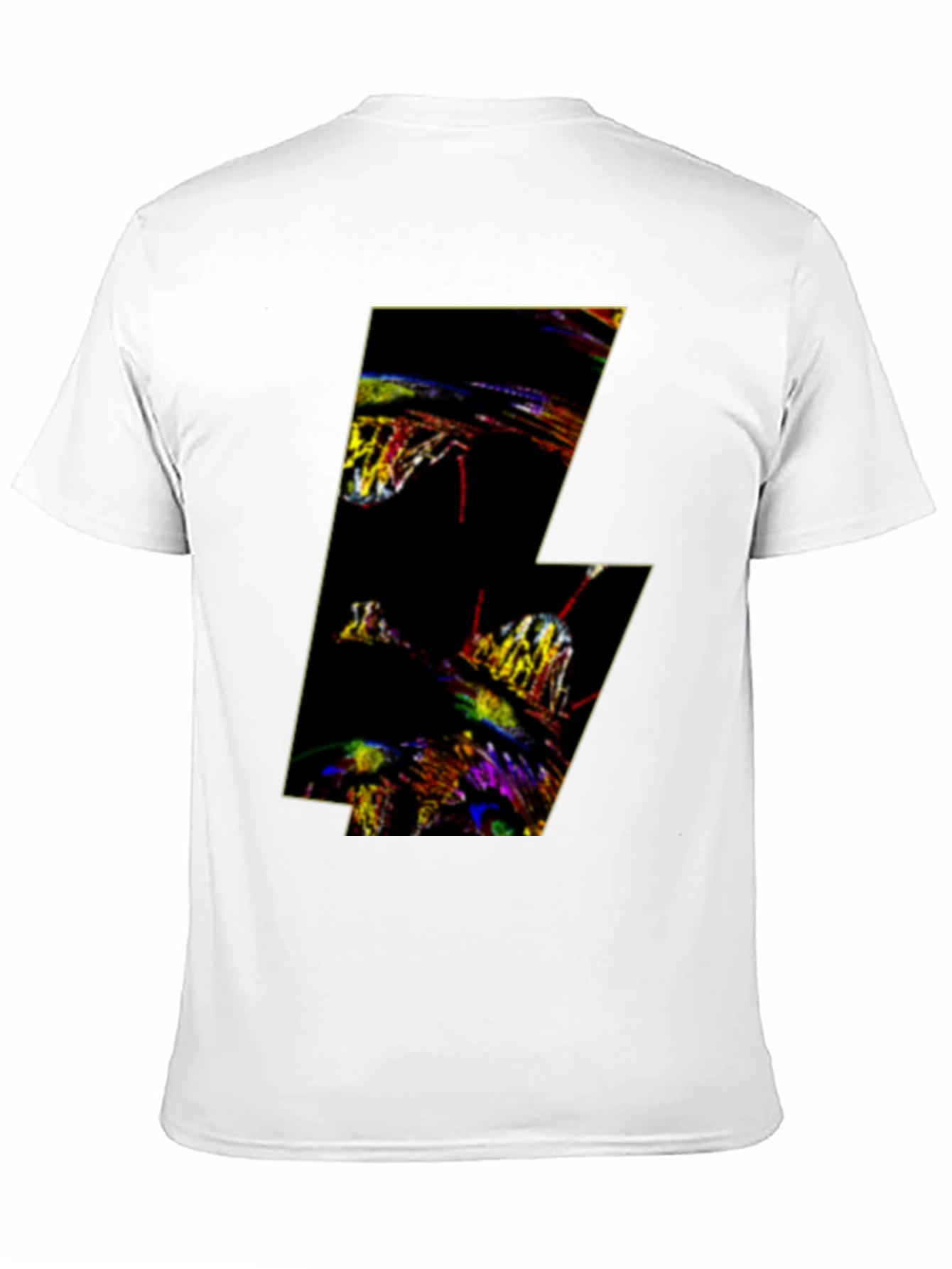 Abstract Lightning Bolt Graphic T-Shirt