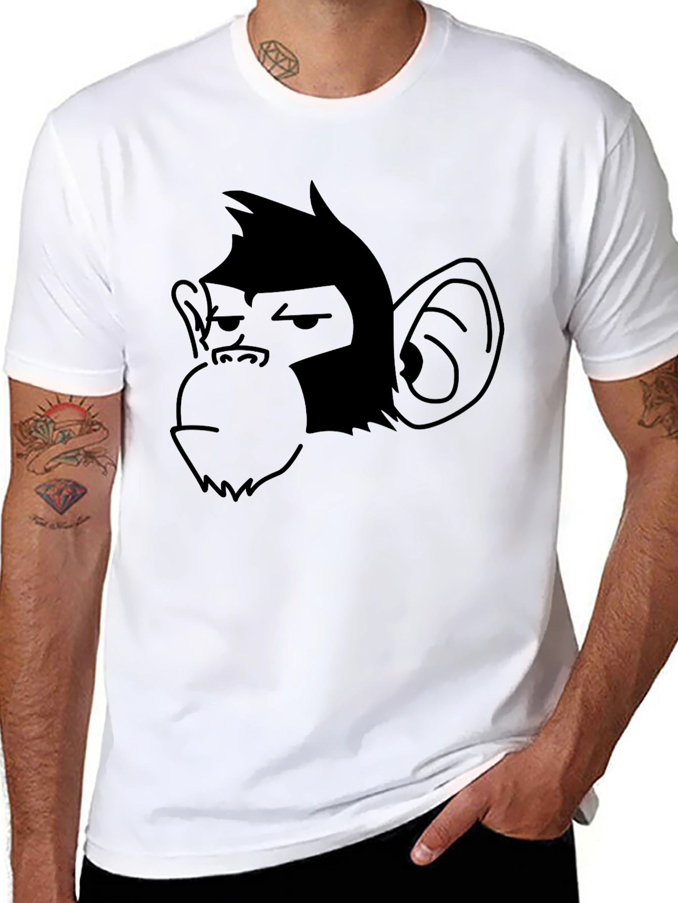 Cool Ape Graphic Black T-Shirt