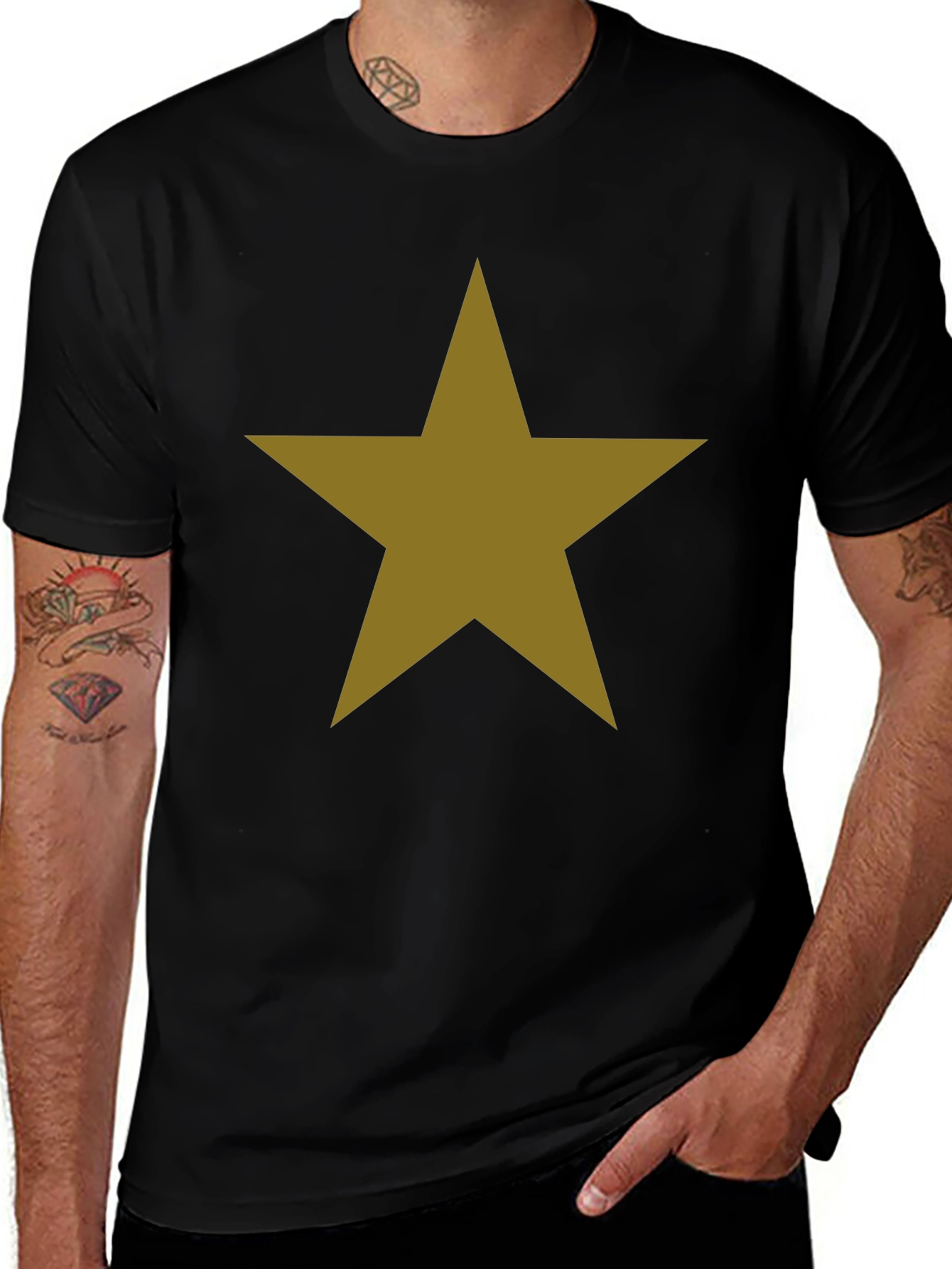 Classic Star Graphic T-Shirt - Black