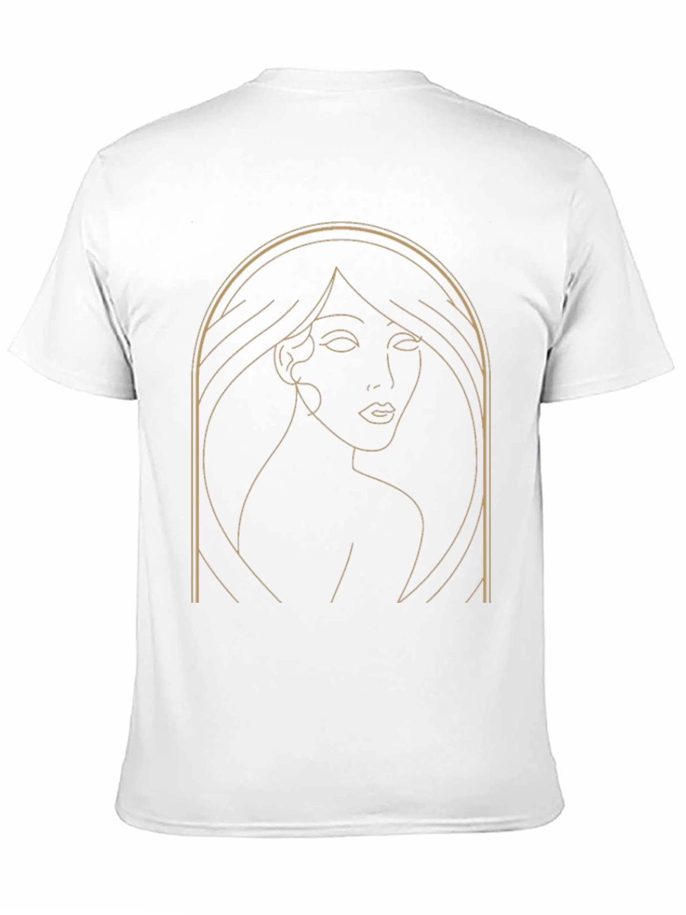 Minimalist Woman Line Art Graphic T-Shirt