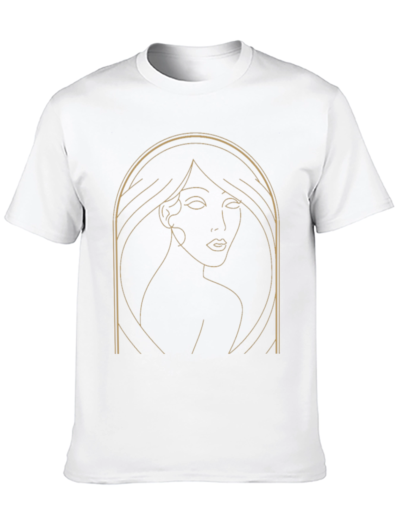 Minimalist Woman Line Art Graphic T-Shirt