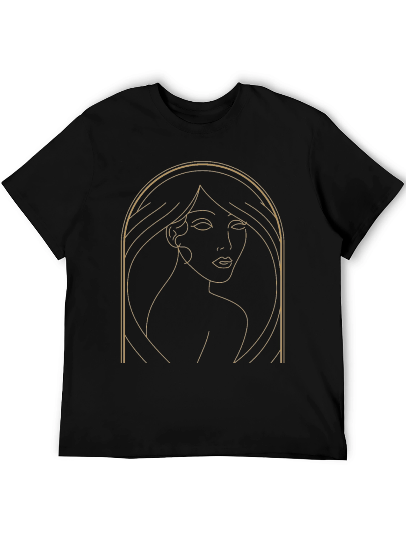 Minimalist Woman Line Art Graphic T-Shirt