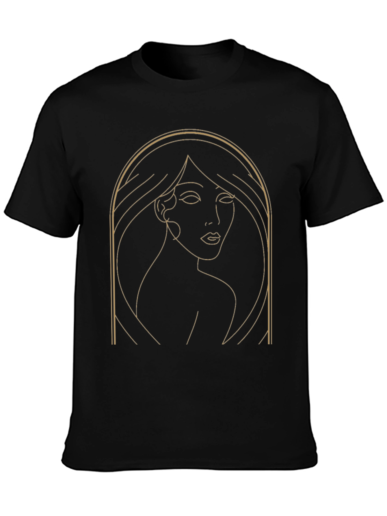 Minimalist Woman Line Art Graphic T-Shirt
