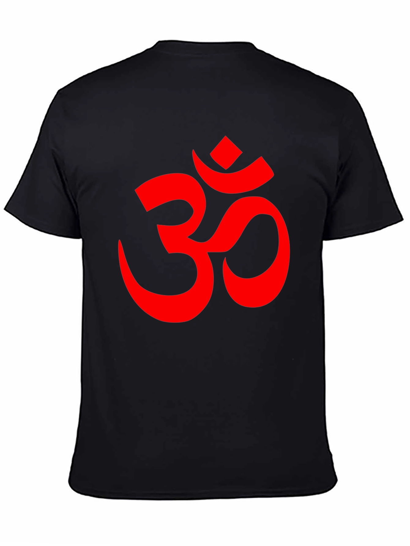 Om Symbol Graphic Tee - Black Cotton Blend