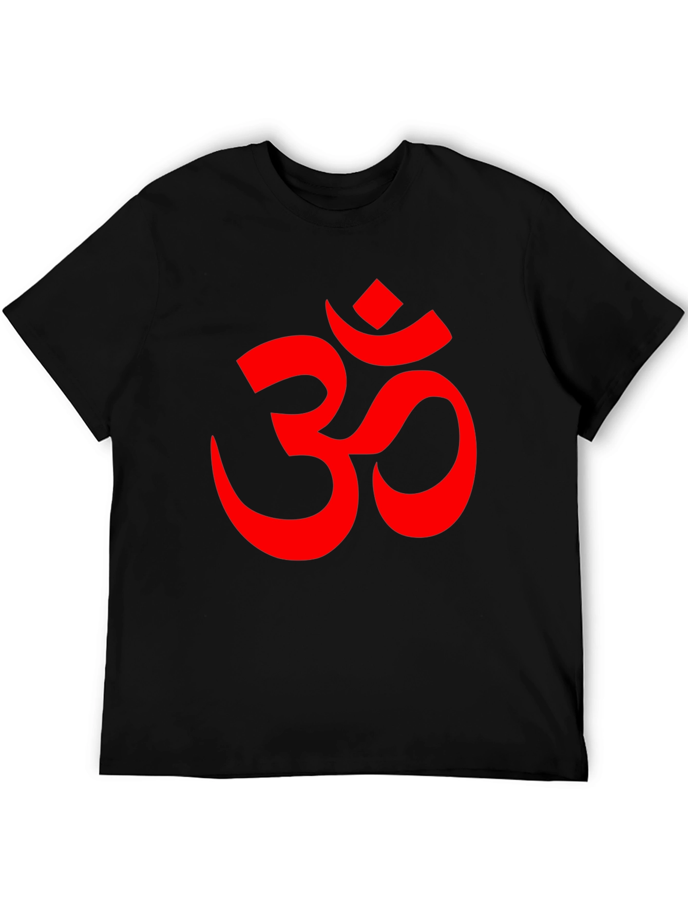 Om Symbol Graphic Tee - Black Cotton Blend