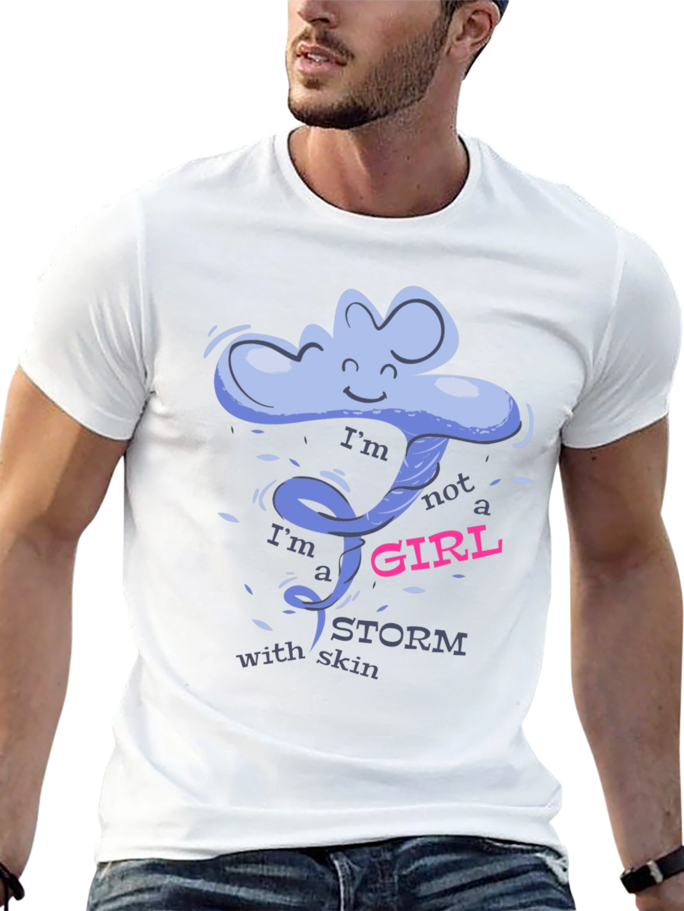 Im a Storm With Skin Graphic T-Shirt