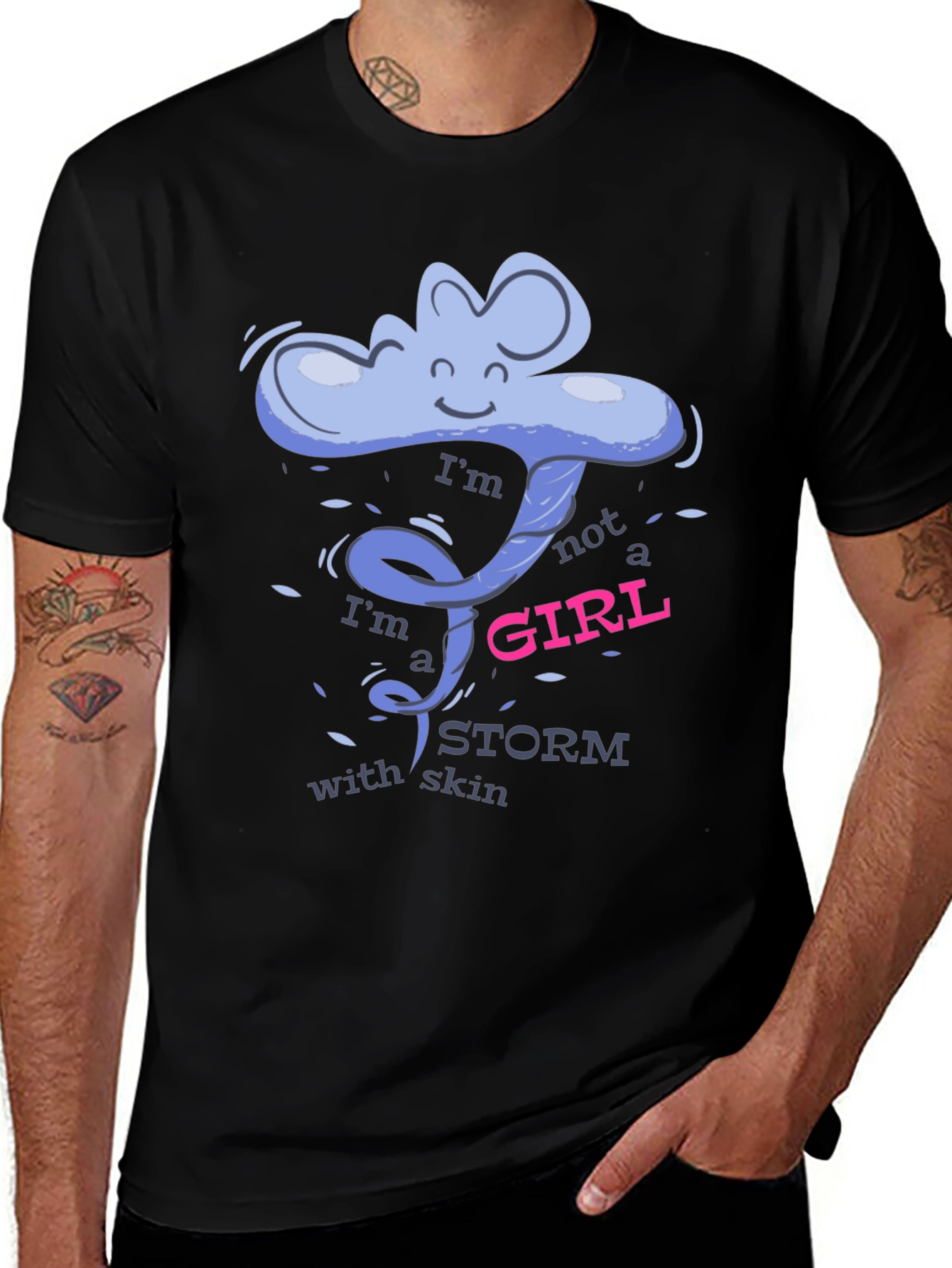 Im a Storm With Skin Graphic T-Shirt