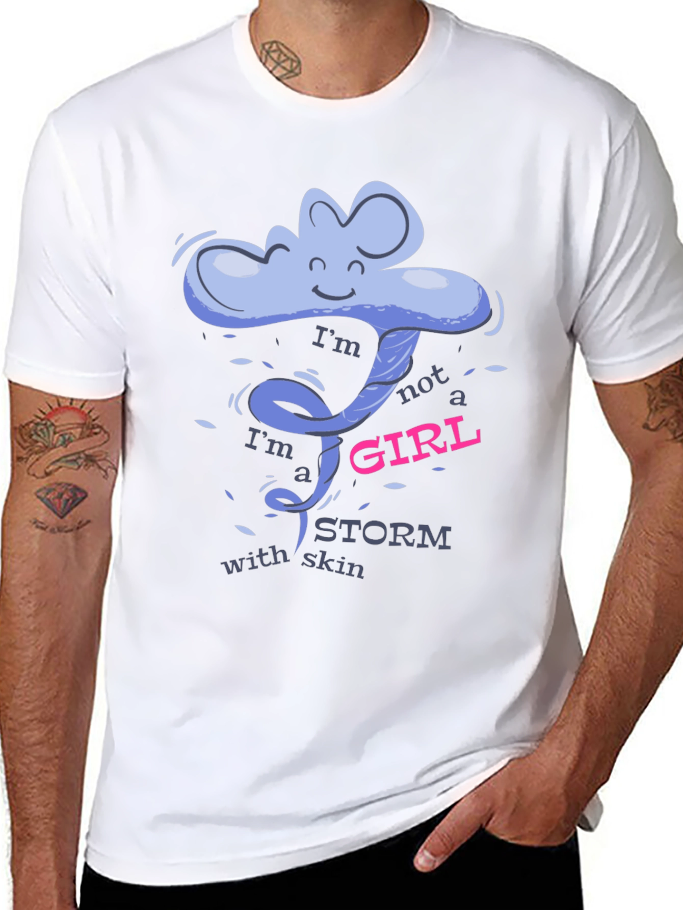 Im a Storm With Skin Graphic T-Shirt