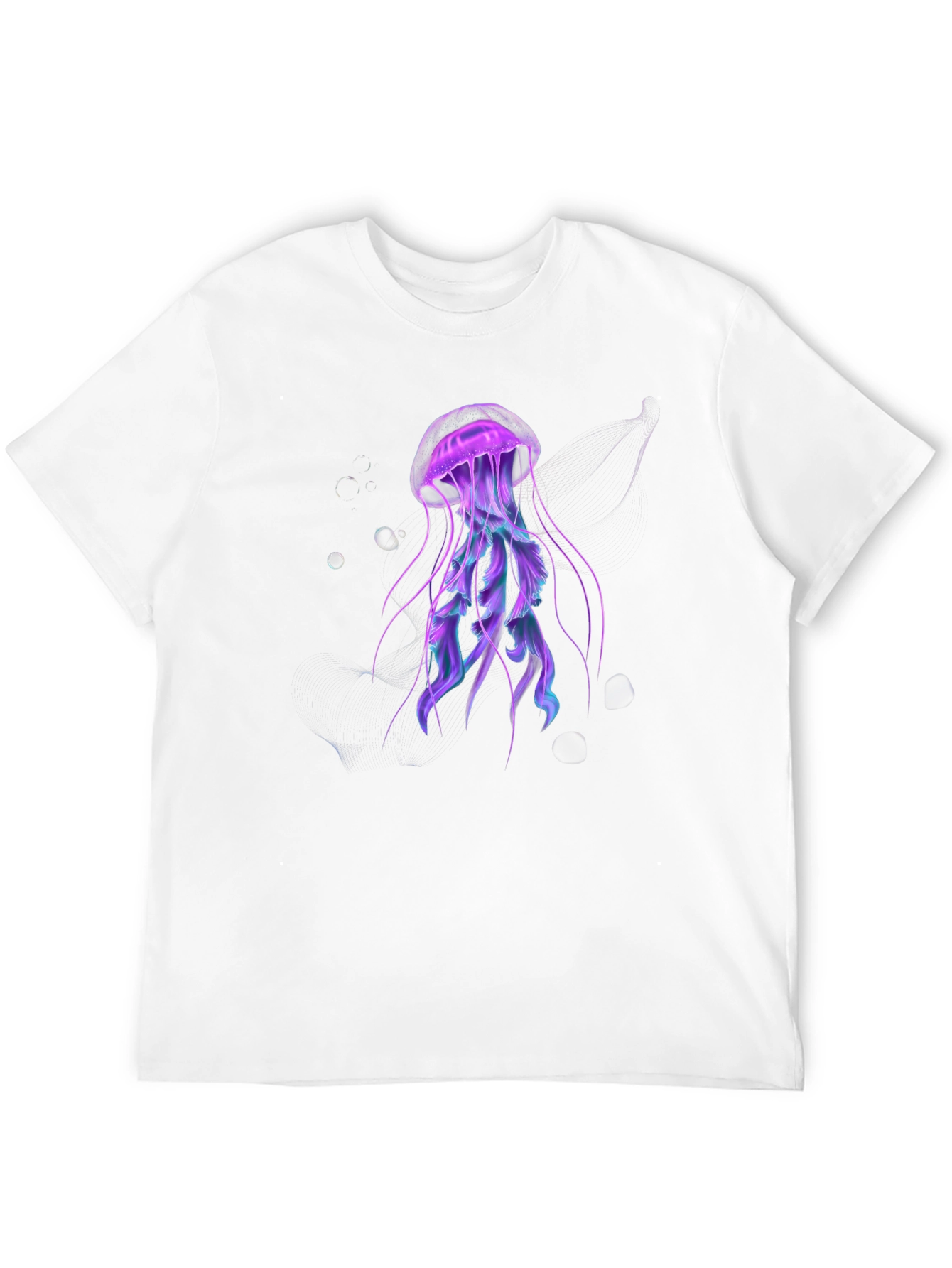 Jellyfish Graphic Black Tee - Unique Design