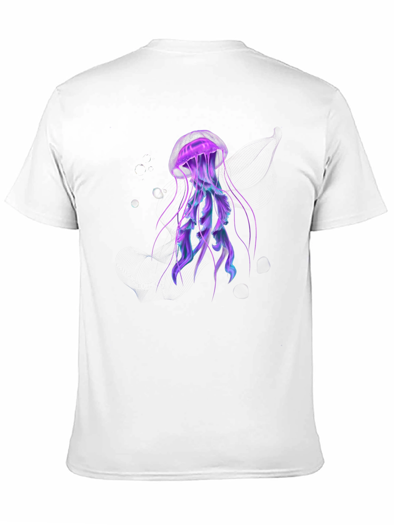 Jellyfish Graphic Black Tee - Unique Design