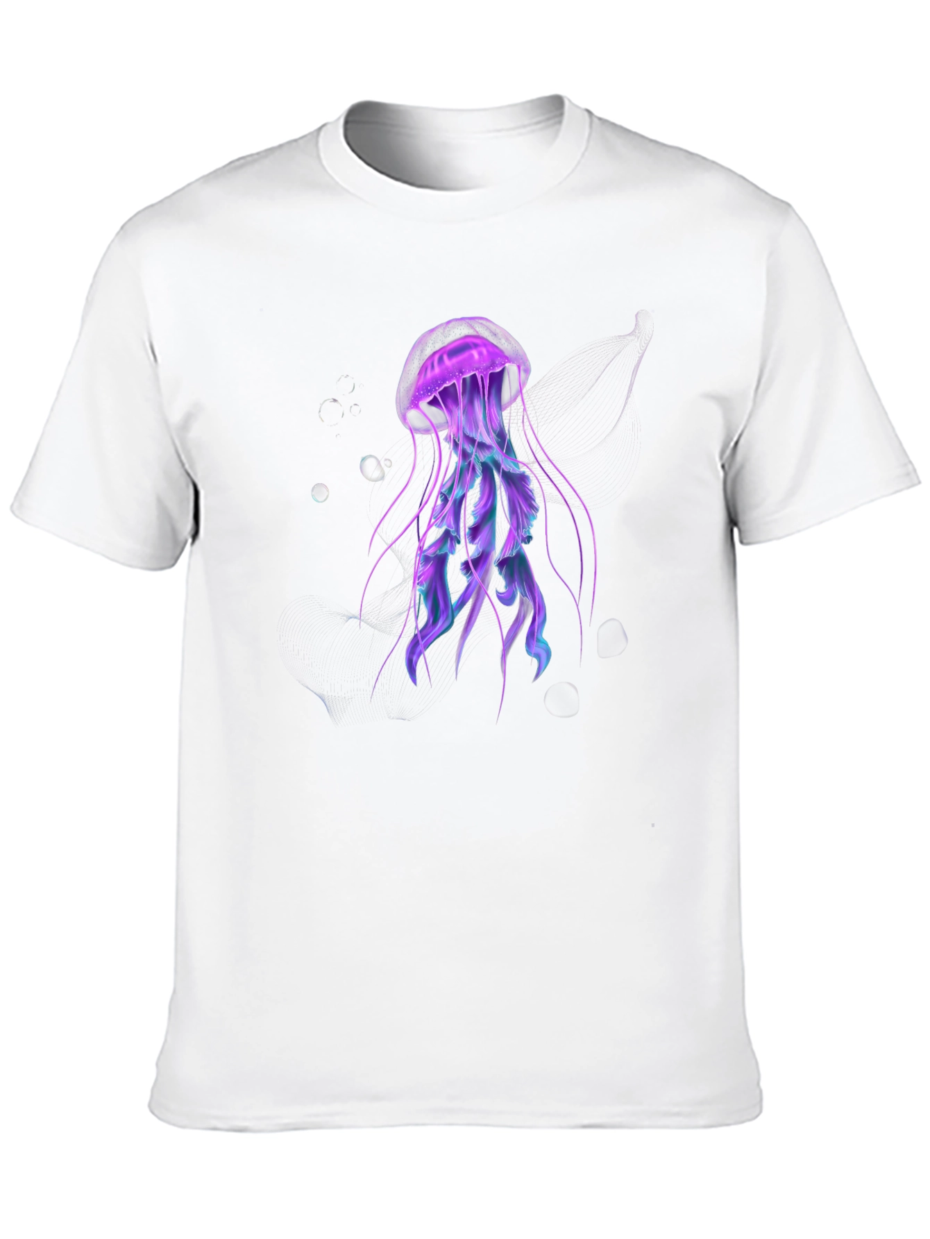 Jellyfish Graphic Black Tee - Unique Design