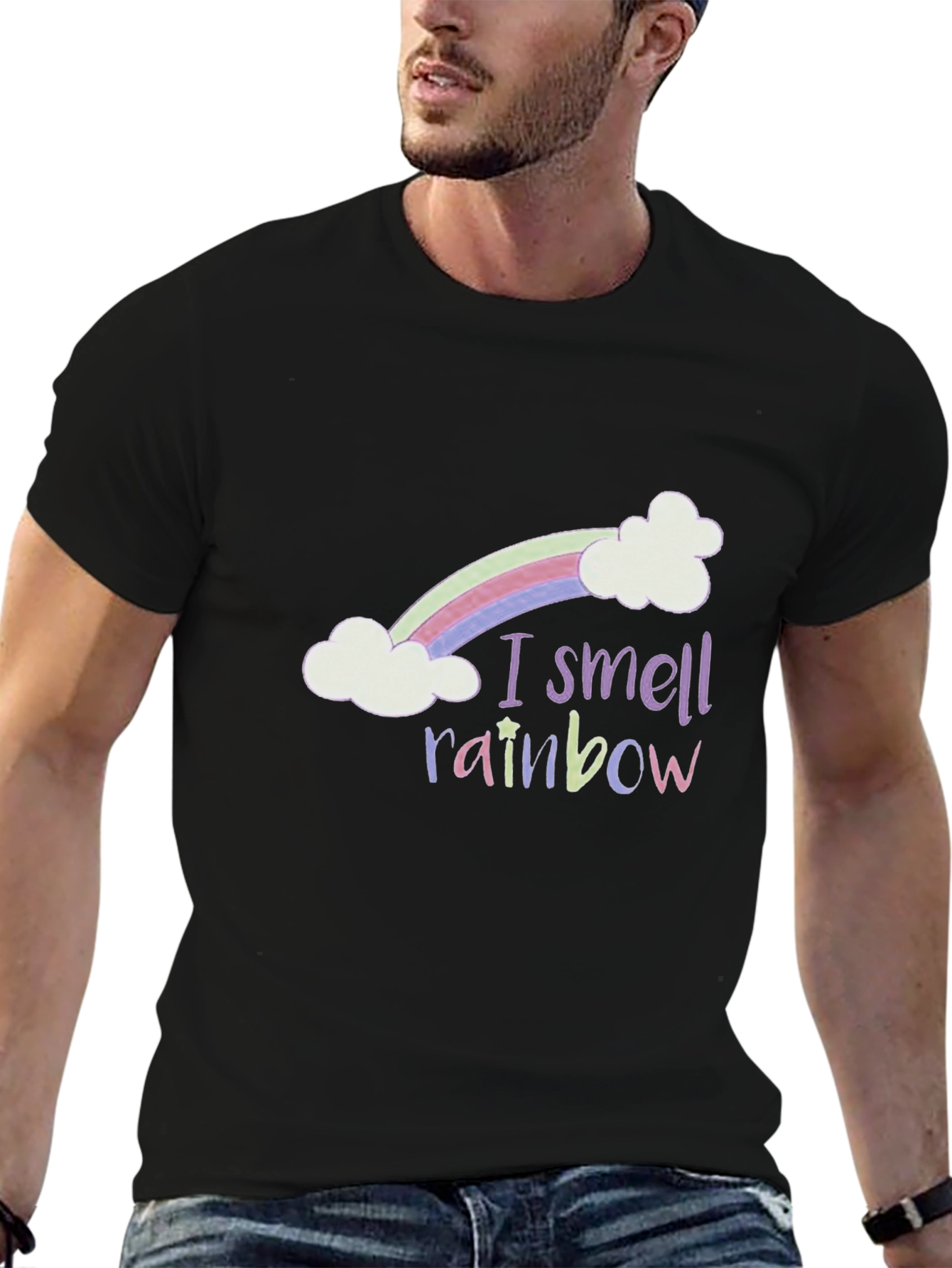 I Smell Rainbow T-Shirt Funny Graphic Tee