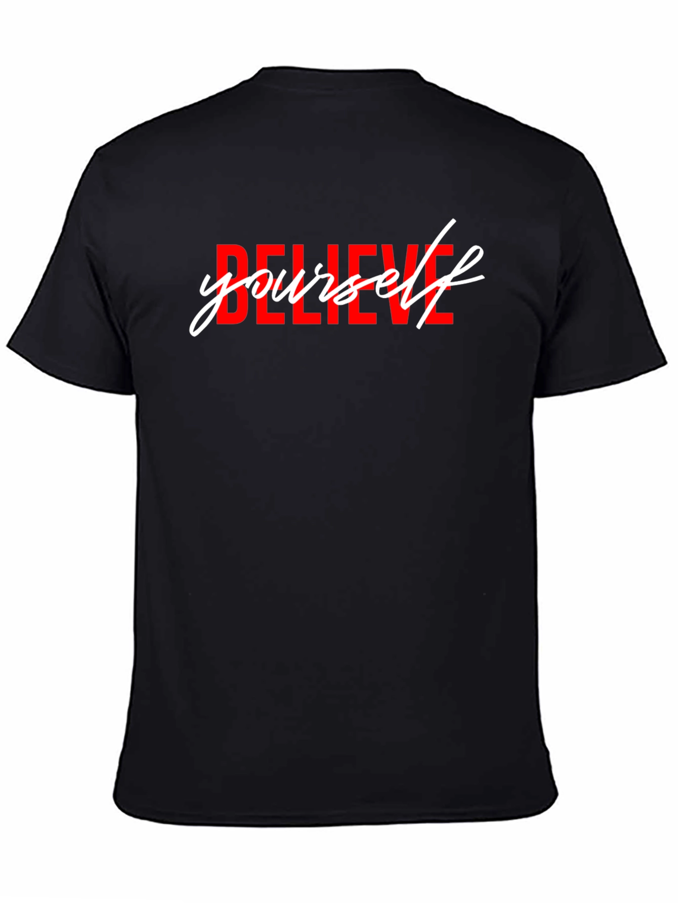 Believe in Yourself Graphic Tee - Black T-Shirt