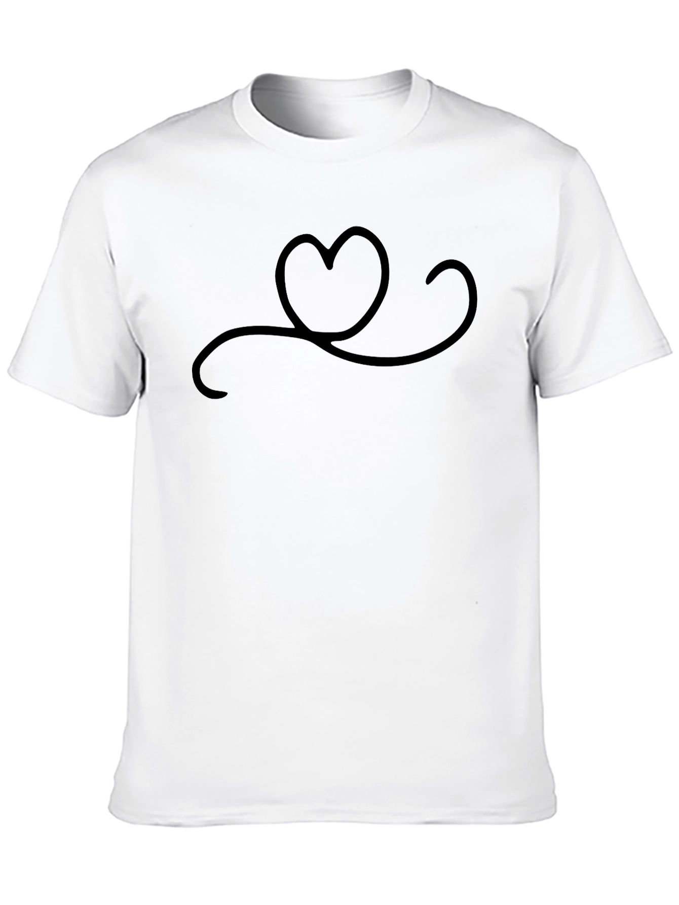 Heartbeat Stethoscope T-Shirt - Black Cotton Tee