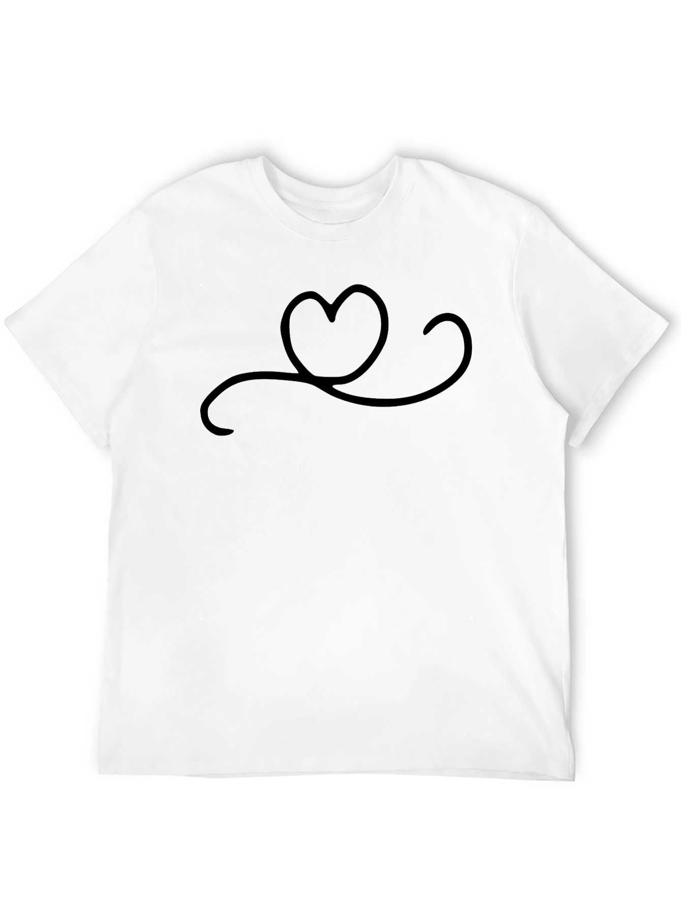 Heartbeat Stethoscope T-Shirt - Black Cotton Tee