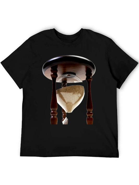 Unique Hourglass T-Shirt - Time Waits For No One