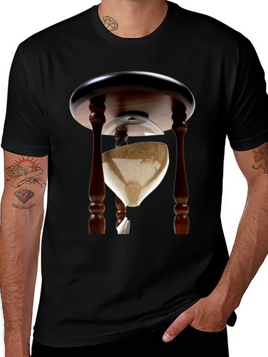 Unique Hourglass T-Shirt - Time Waits For No One