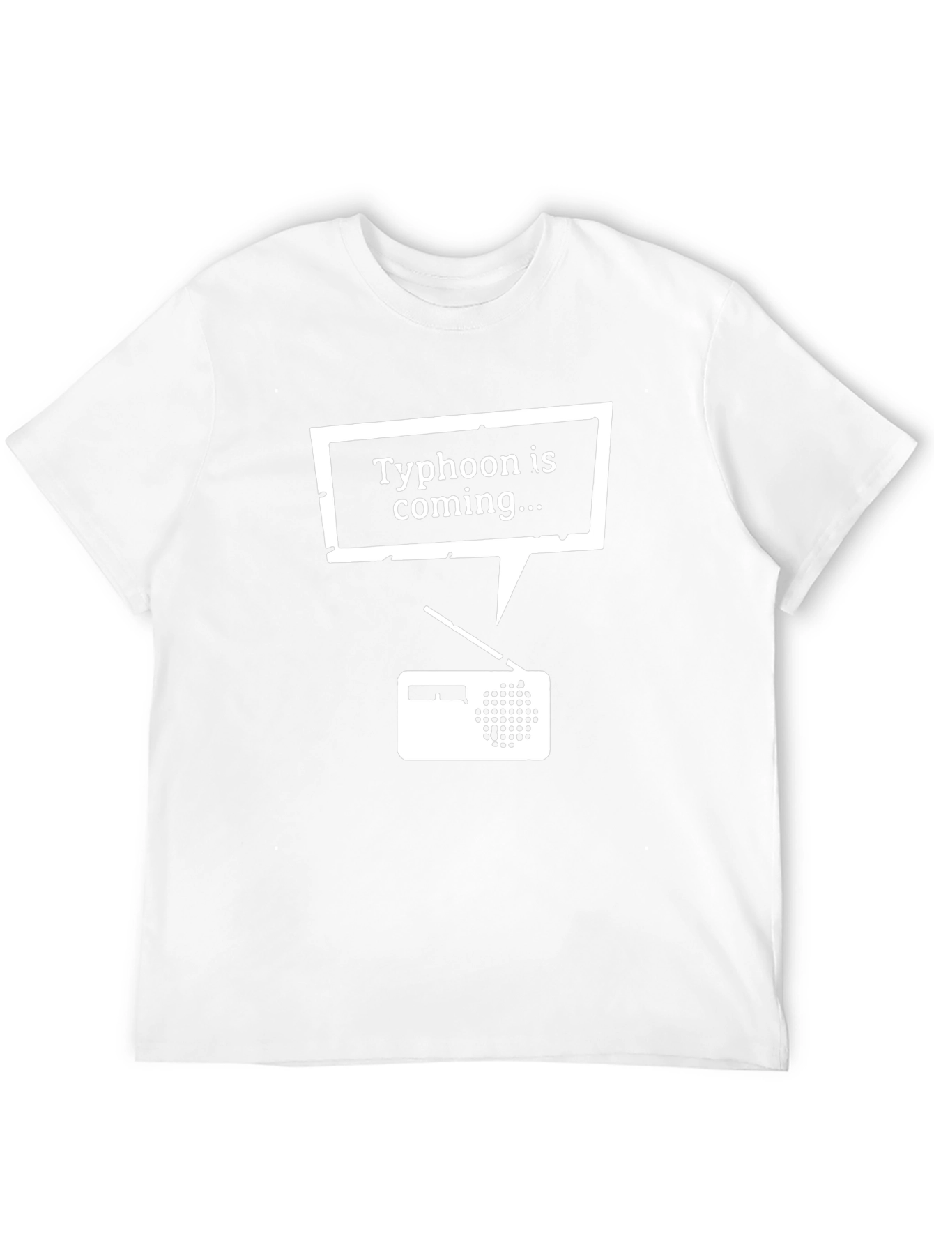 Typhoon Warning Novelty Black T-Shirt