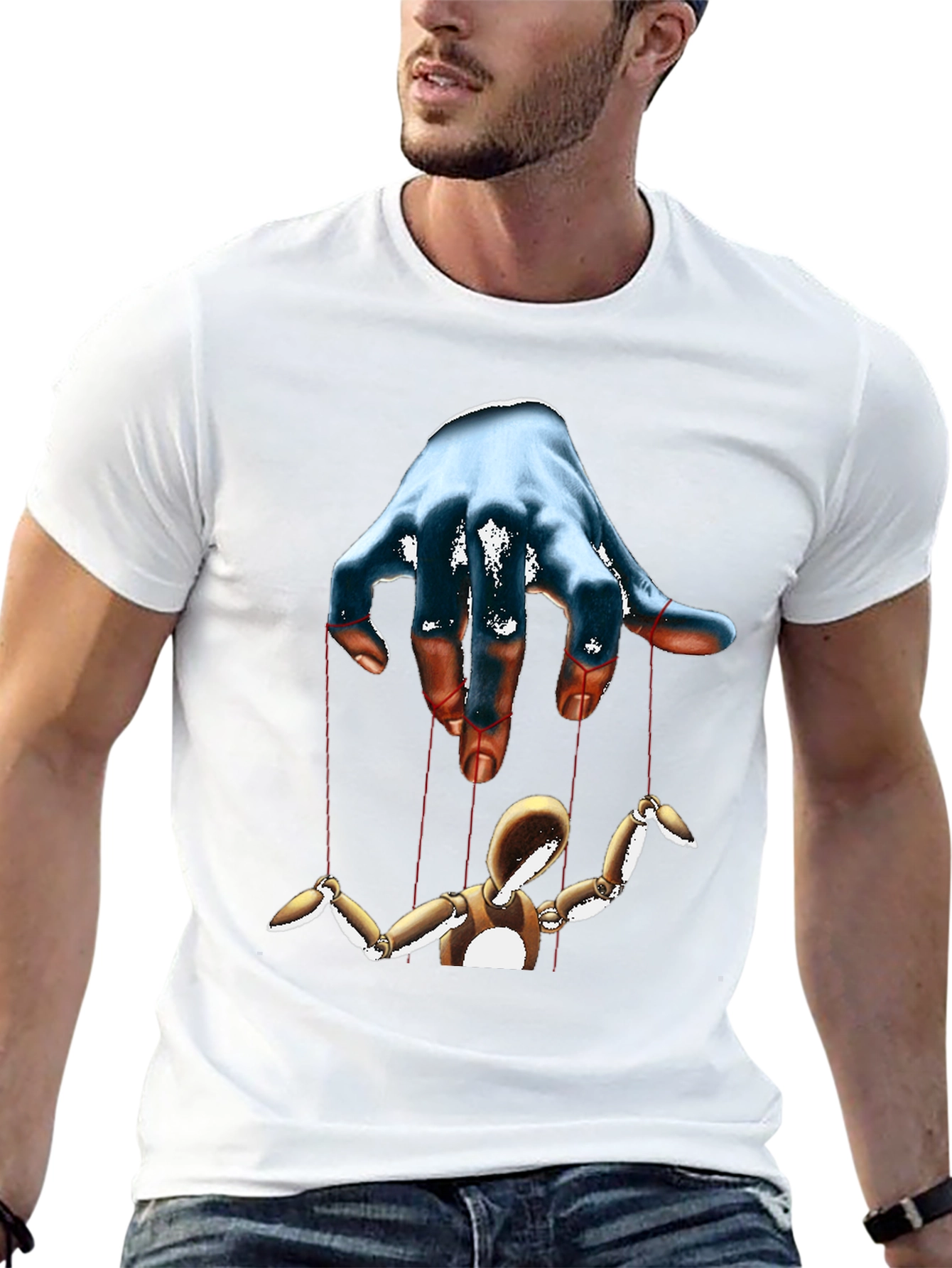 Puppet Master Graphic Tee - Black Cotton T-Shirt